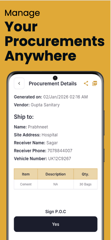 Procurement Tracking